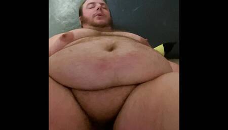 Smoking and stroking then filling my hole