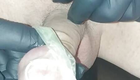 injected into the rubber with three loads of foreign sperm