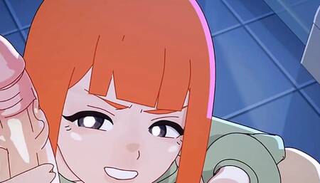 Redhead Girl Quick Sex In Public Bathroom At Restaurant ( Animation 3D )