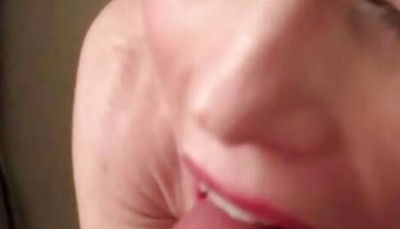 Having a Great Blowjob From Mature Blonde