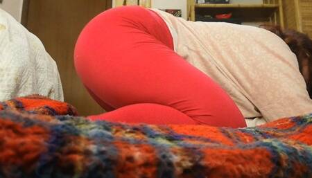 My Joyful Adventure on a Giant Orthopedic Pillow in Vibrant Fuchsia Leggings 1080HD