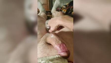 Diver Stroking Myself