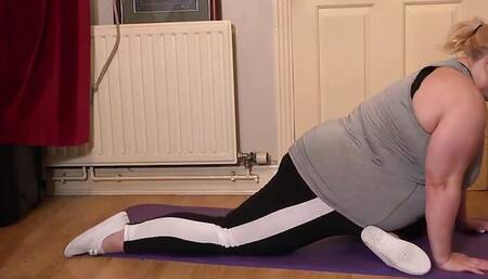 Auntjudys - Hot Yoga Workout with Voluptuous BBW MILF Megan Milly