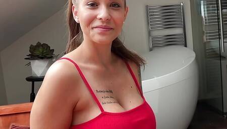 First Casting for Busty Teen - POV Sex with Rimjob and huge Facial