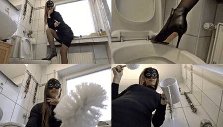 You applied as my cleaning slave - so clean - with your tongue!