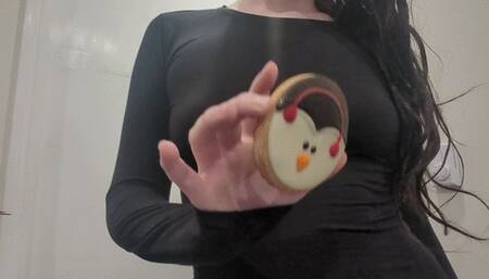 Verbal Humiliation Pee on Holiday Cookie POV