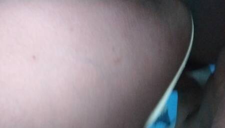 My Black Bull Slaps My Pussy with His Flacid Cock Til Getting Hard and Creampies Me