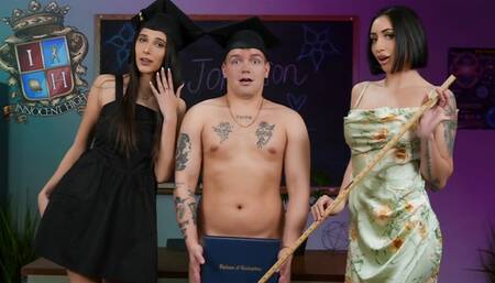 Joshua And Aria Think They Have Time To Get A Quickie In Before Their Graduation Ceremony
