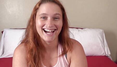 Casting Desperate Amateurs Hot Milf Foxxxy and sweet redhead Ivy getting their tight pussies stretch out