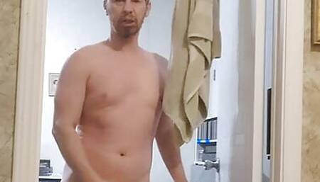 Strutting around naked showing my small cock