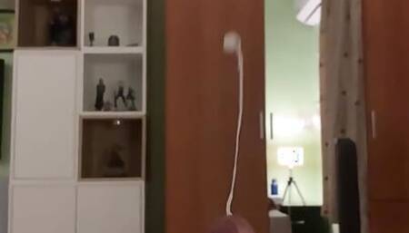 huge thick cum shooting upwards