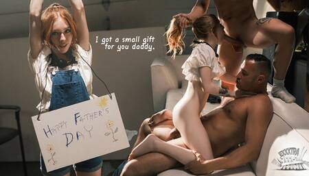 Clueless Stepdad Doesn't Know That His Stepson And Stepdaughter Enjoy Having Sex Around The House