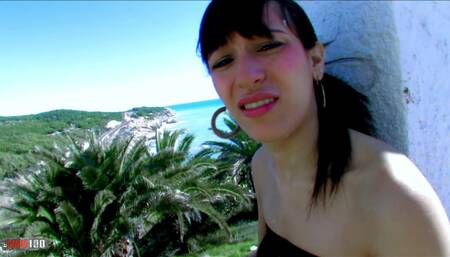 Fucking Gabrielle Neva's tight little ass at the beach