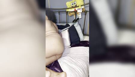 Numbah1Monstah:  Ebony in Lingerie Soaks the Bedding