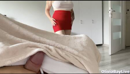 Stepmother show outfit and I'm secretly jerking off!