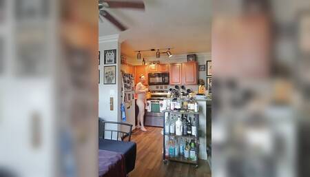 Cory walking around naked with a boner