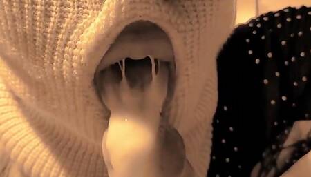 Deep Throat Blowjob with Cock and Lots of Cum in POV