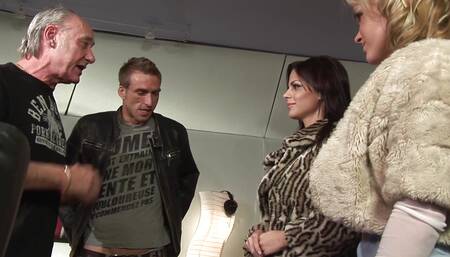 Group fun with Black Angelika a slut gets her pussy