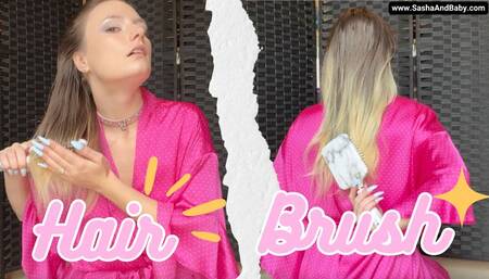 Bebe Relaxes while Brushing and Braiding her Hair