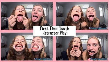 First Time Mouth Retractor Play : Tyler Lynn & Nathalia