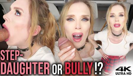 Step-Daddy Destroys Step-Daughters Bullys Throat