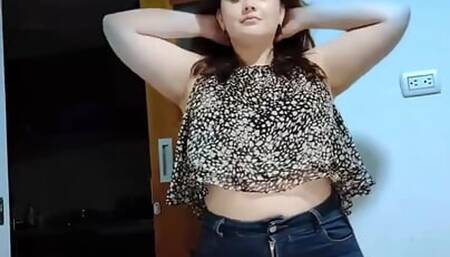 Cute Chubby Babe Teases You On the Bed