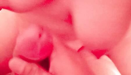 My stepsister's friend stayed at home, I went into her room to fuck hard