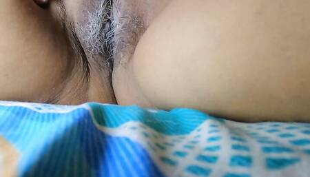 Filipina Desi Milf stepsister asking me to wax her Big Fat Hairy pussy