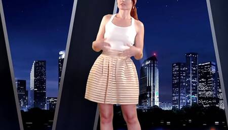 Nude news with a naked Jeny Smith. Casting.