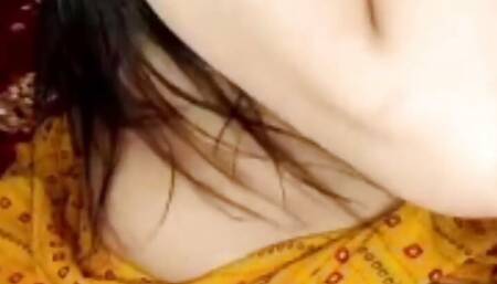 Savita bhabhi's boyfriend pressing her boobs