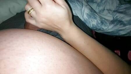 Step mom handjob for first time step son dick of 9,inches