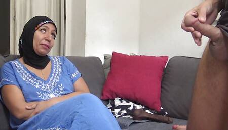 arab moroccan stepmother dirty talking and teaching her stepson about sex