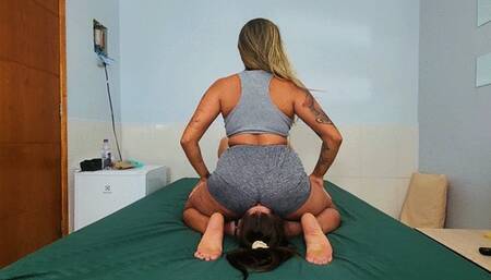 Farting, part 2, by Eva Black and Satina, FULL HD