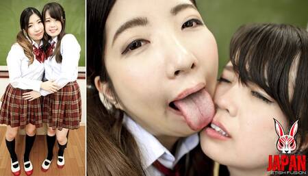 After-School Nose Licking & Mouth Scent Club - Tsubasa Ichimiya & Ako Maeda