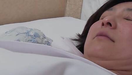 Old Japanese Mature Caught Masturbate and Seduce to Creampie Fuck by Boy in Uncensored JAV Porn