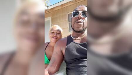 Fijii pornbox live with str8rich in the hot tub while stepmom out