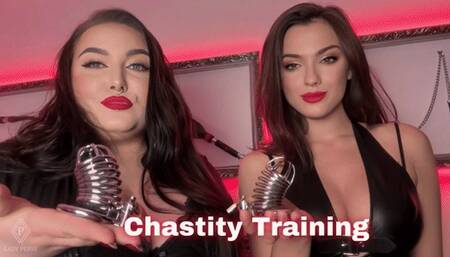 Chastity training for our slut POV | Lady Perse, Mistress Karino