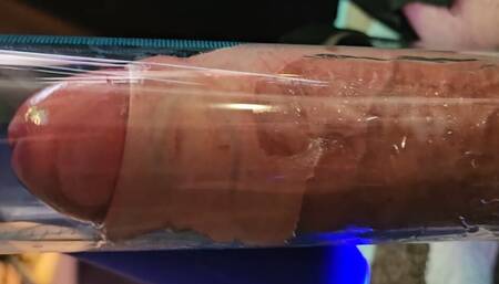 Milking Machine Session.14 - Uncut Married Tradie shoots 3 loads into milking machine