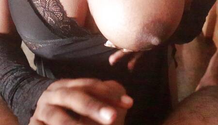 step-daughter giving blowjob with her milk