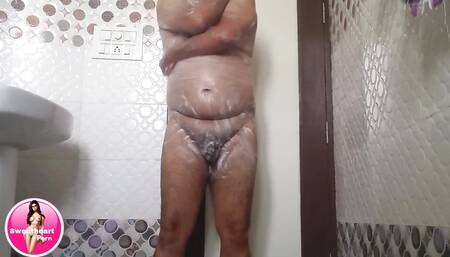 Indian Daddy in Bathroom