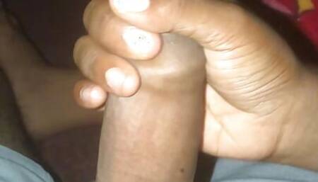 hand job with my wife and dick in mouth