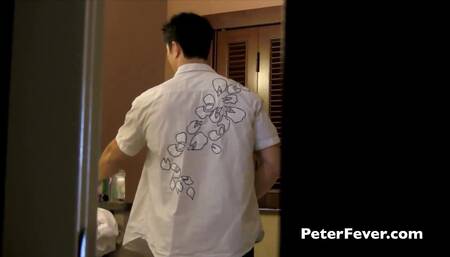 Peterfever Muscular Jock Peter Le Showers Solo on Cam