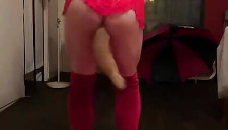 Dancing slut with tail