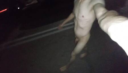 Walking totally naked in public