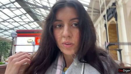 Cum All Over My Face in Public - Katty West and Dis Diger