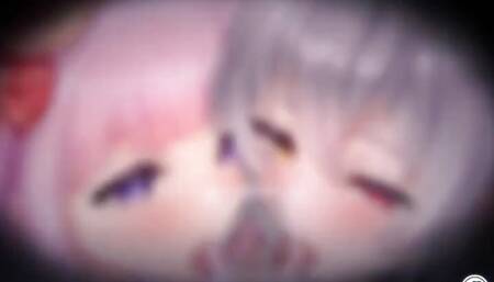 Twins Blowjob Hard and Cum Inside the Mouth