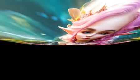 Beautiful Big Breasted Nude Elf Girl with Bilberry