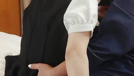 Amateur POV a Cute and Neat Maid Who Thrusts Her Cock Deep Inside Herself... Cosplay Blowjob Cunnilingus