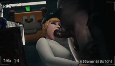 FNAF Vanessa getting fucked in her office