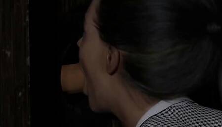 The East Block: the Cuckold Could Not Handle Seeing His Girl Fucked in the Glory Hole - Episode 20